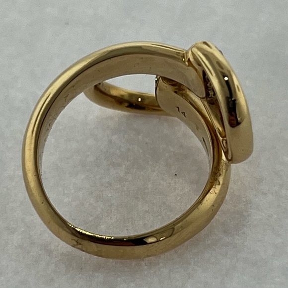 Gucci 18kt Yellow Gold Horse-bit Ring - Picture 2 of 7